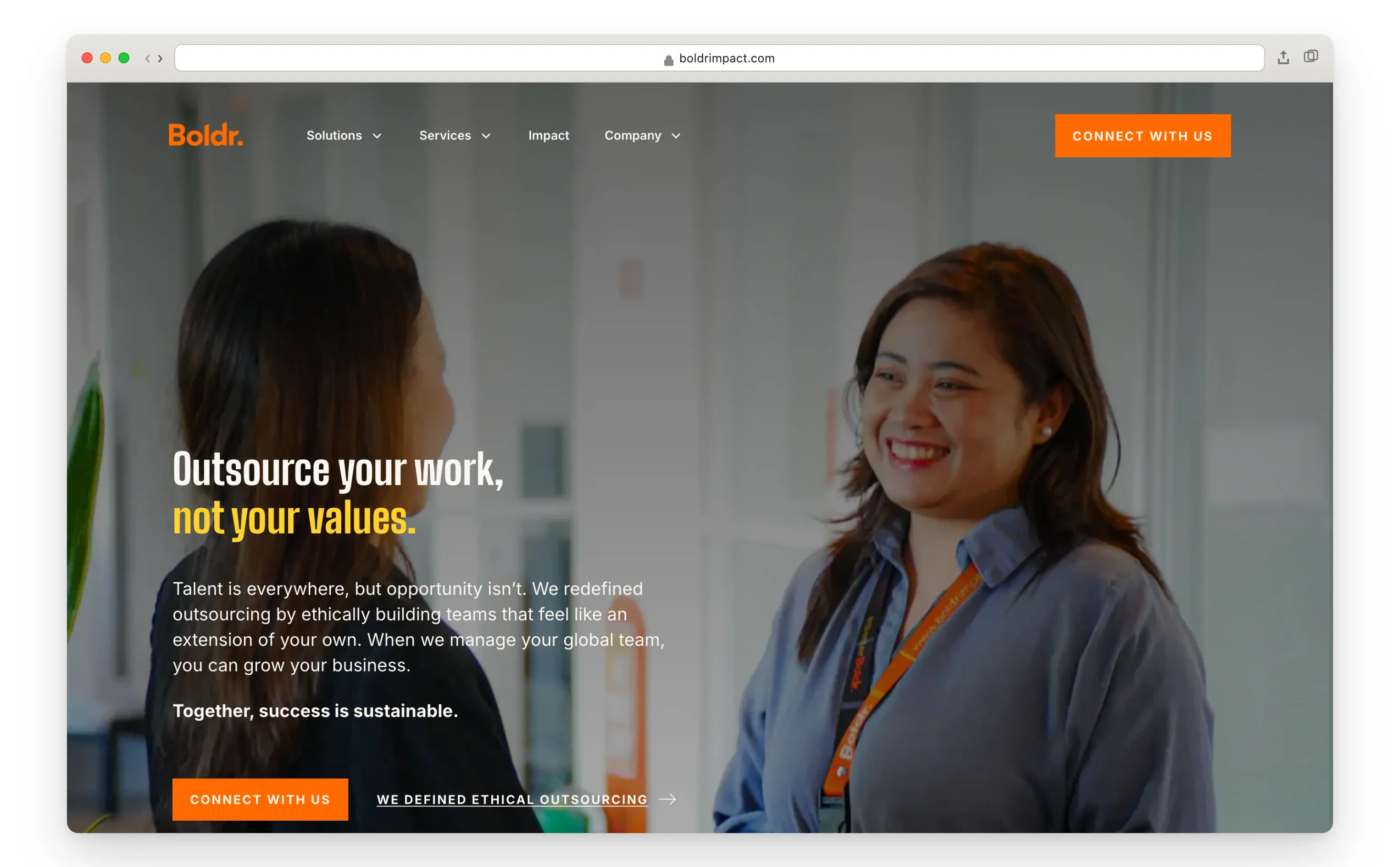 Boldr homepage