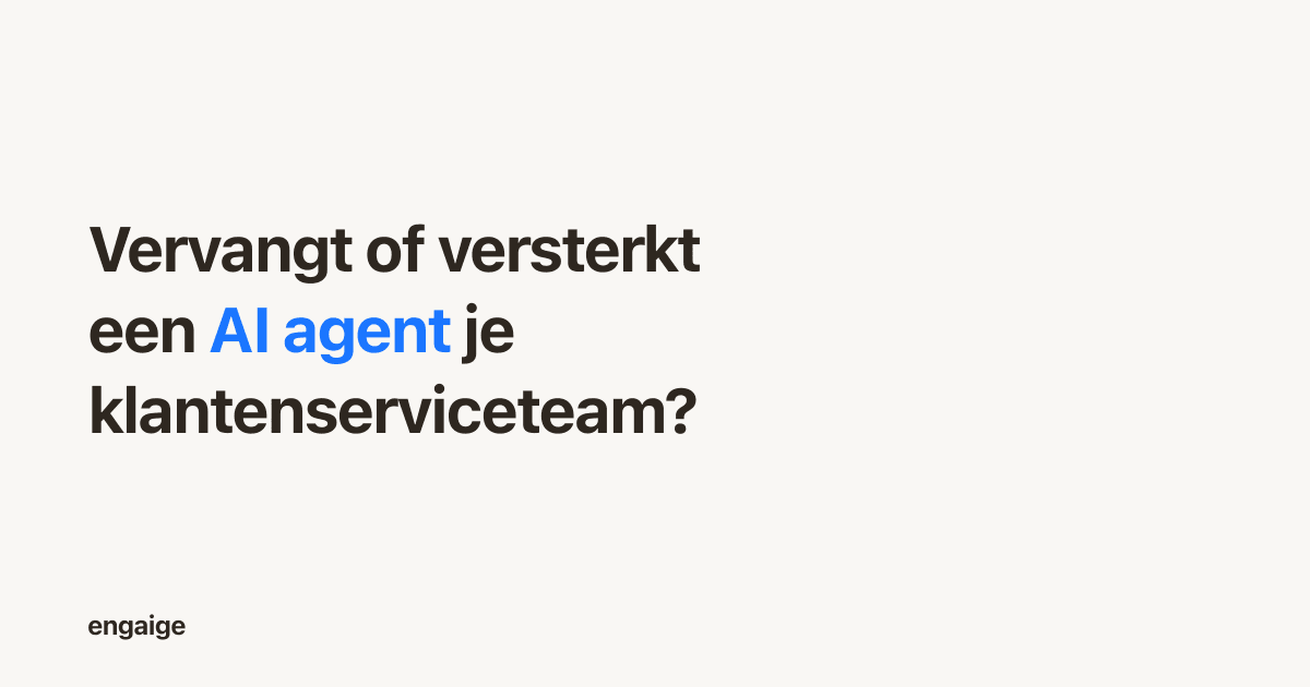 AI agent versus klantenservice: een AI agent en traditionele klantenservice naast elkaar