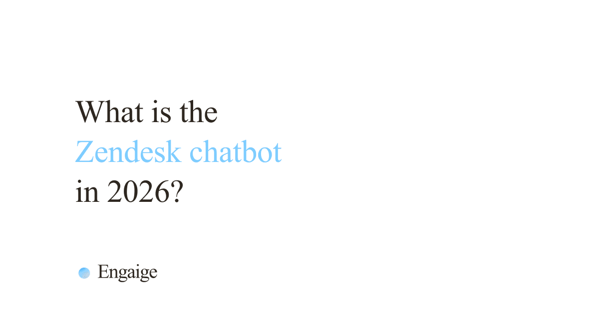 Cover card with the question: What is the Zendesk chatbot in 2026?