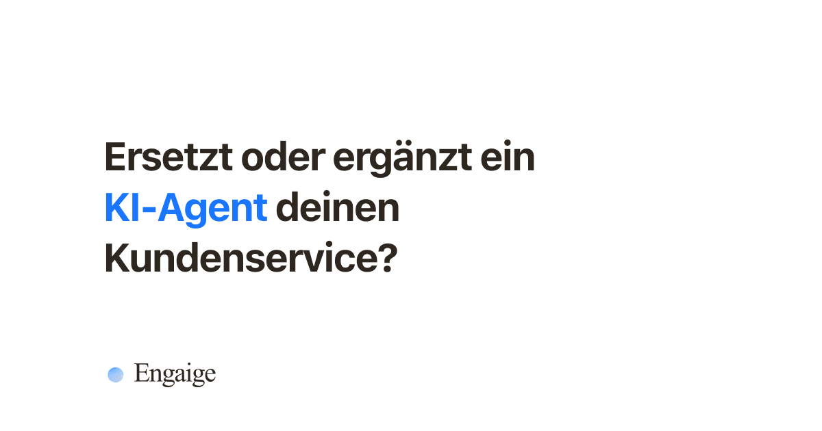 KI-Agent und ein Kundenservice-Team im direkten Vergleich