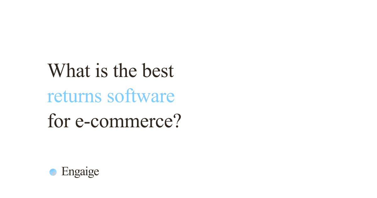 Comparison of the best returns software for e-commerce stores