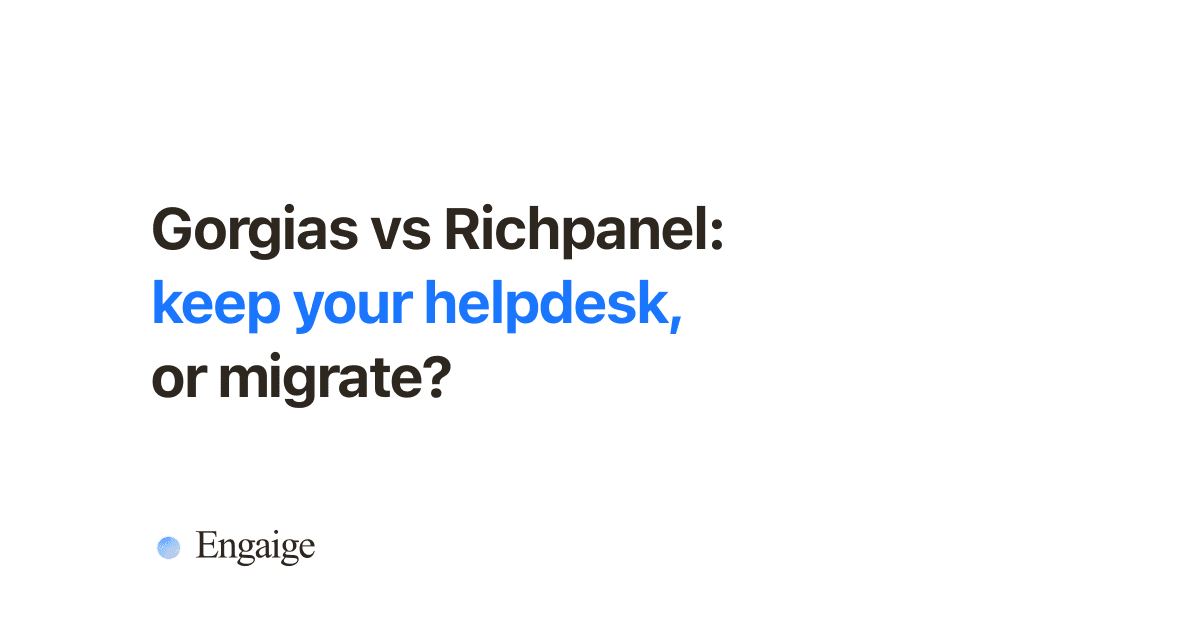 Gorgias vs Richpanel comparison for e-commerce AI customer support