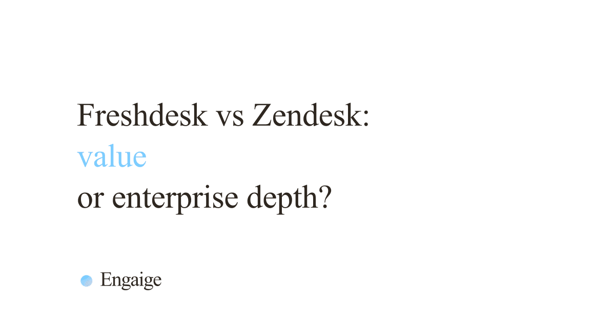 Freshdesk vs Zendesk: best for e-commerce in 2026?