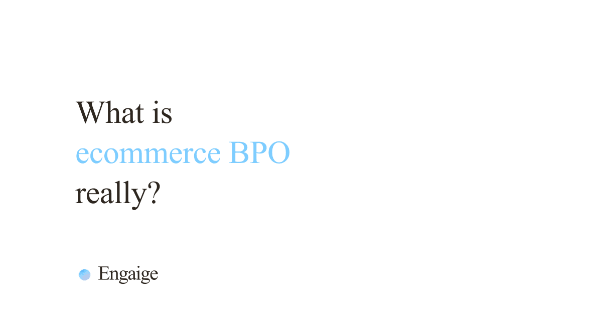 What is ecommerce BPO? A 2026 guide for online stores