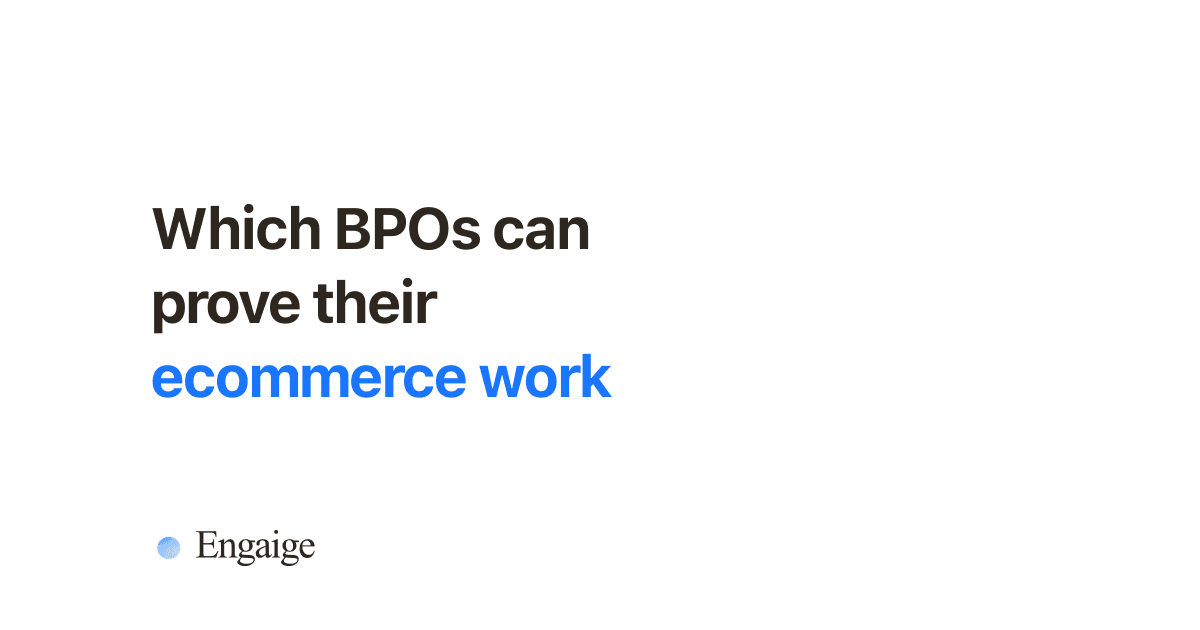 Best ecommerce BPO companies for customer service (2026)