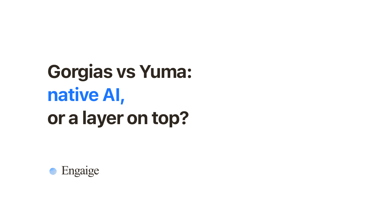 Gorgias vs Yuma comparison for e-commerce AI customer support