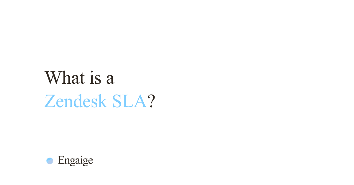 Cover card with the question: What is a Zendesk SLA?