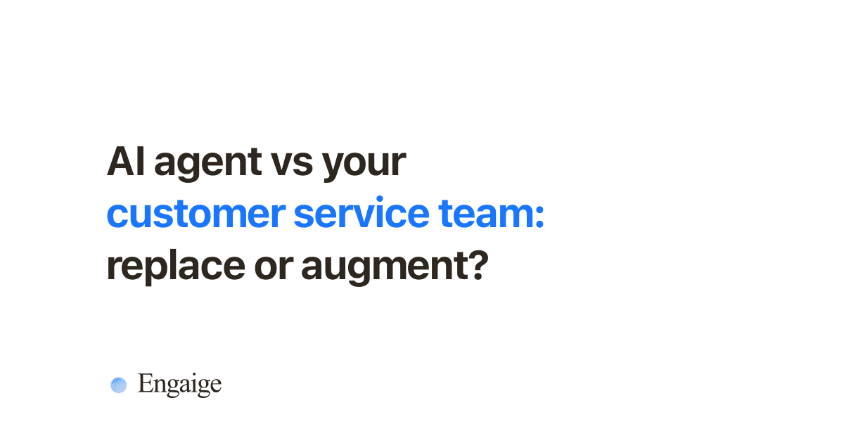 AI agent vs a customer service team, compared side by side