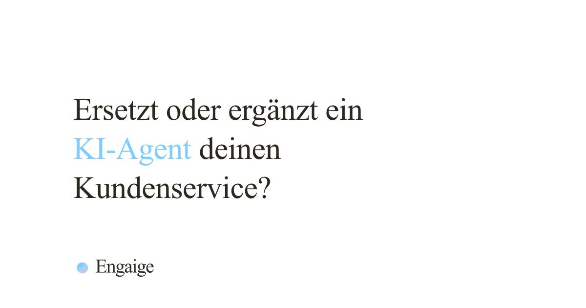 KI-Agent und ein Kundenservice-Team im direkten Vergleich