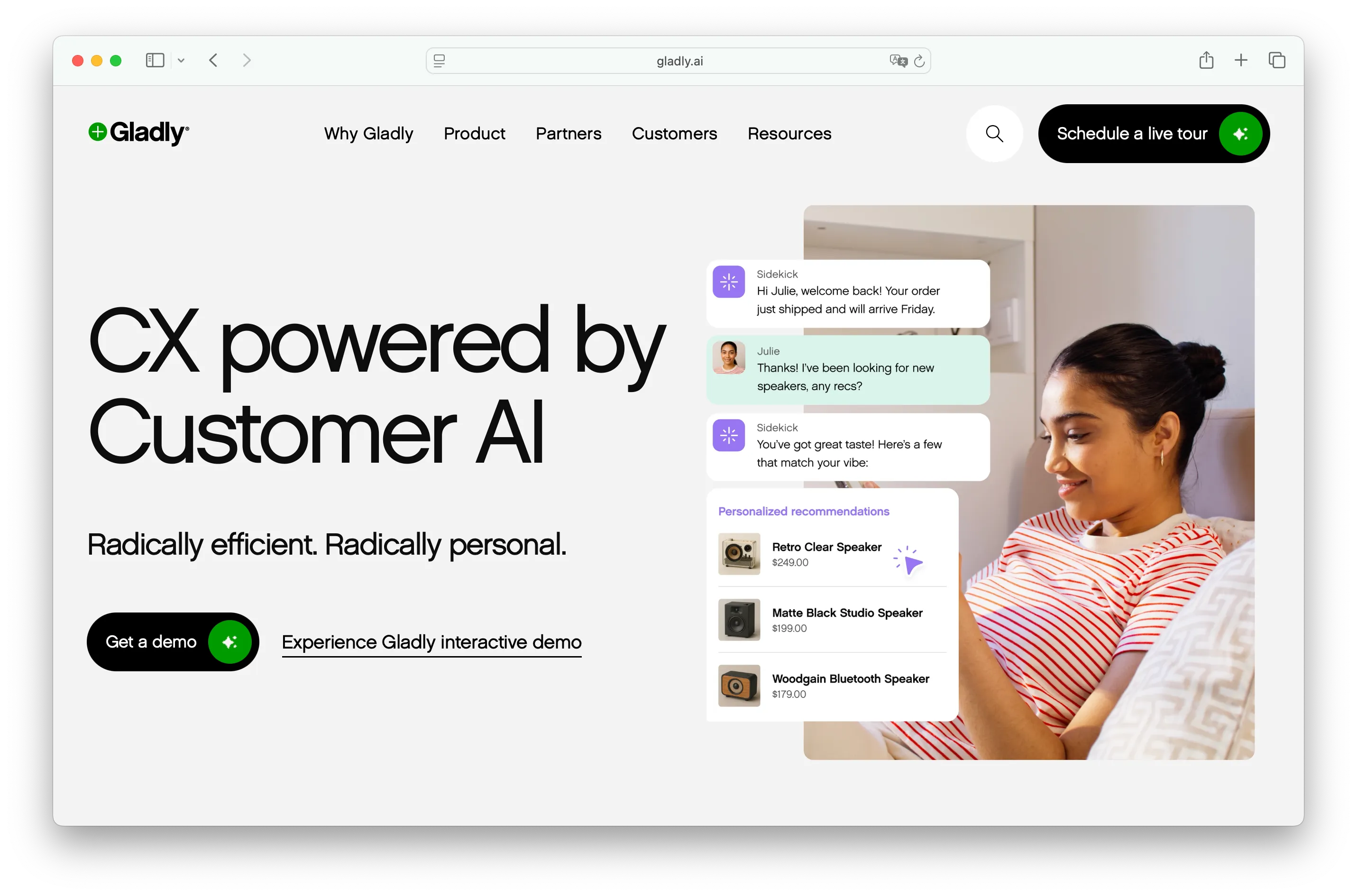Gladly AI Sidekick assistant for agents