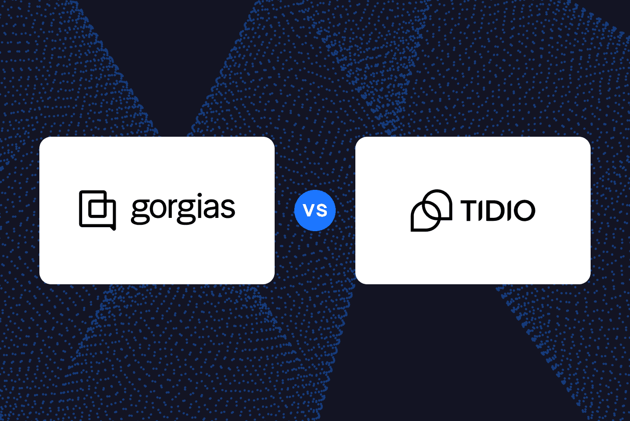 Side-by-side comparison of Gorgias and Tidio for eCommerce customer service