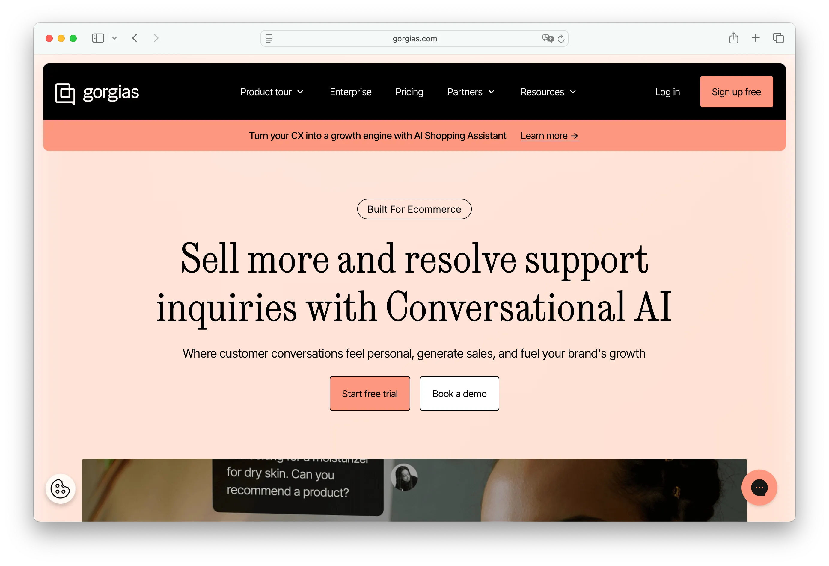 Gorgias multichannel helpdesk with AI Assist for Shopify