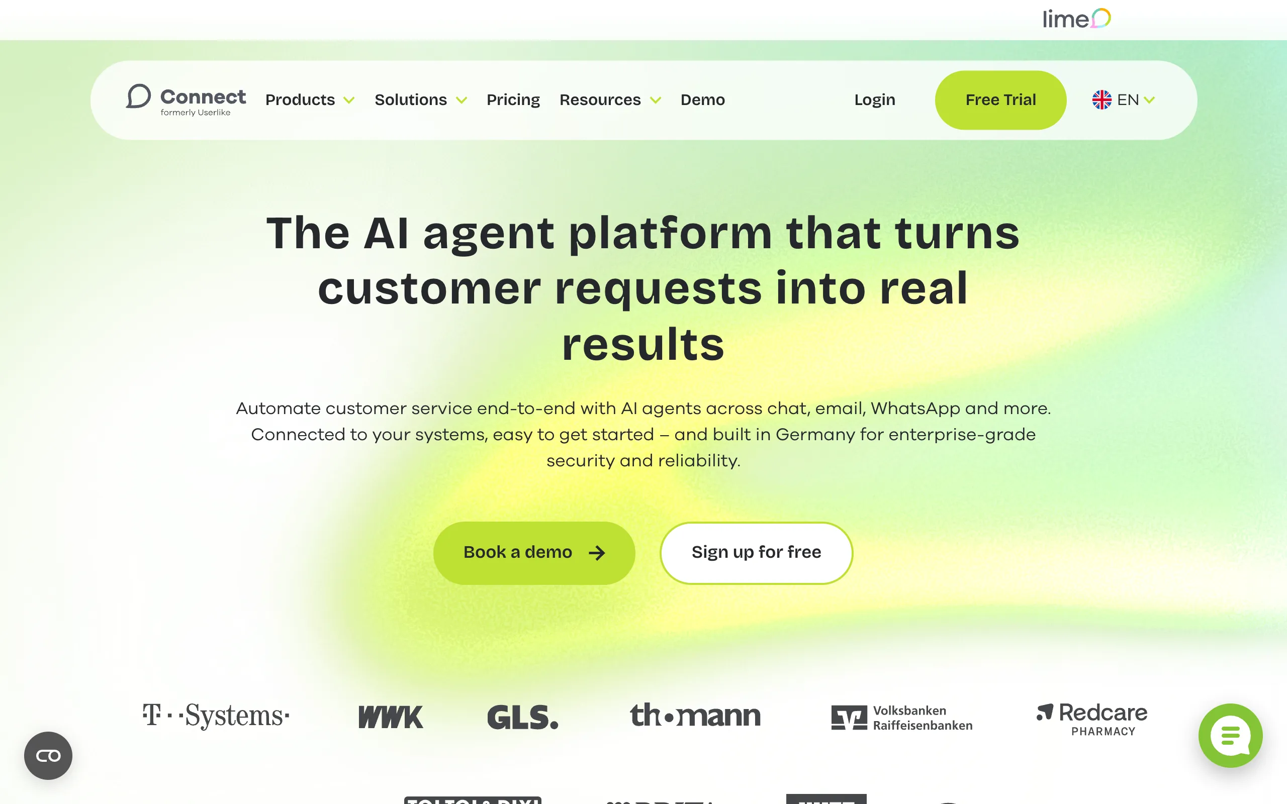 Userlike (Lime) KI-Agenten-Plattform mit einem nativen Shopware-Plugin