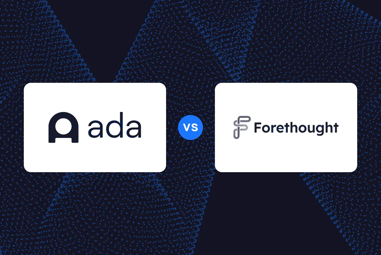 Comparison of Ada and Forethought AI customer service platforms