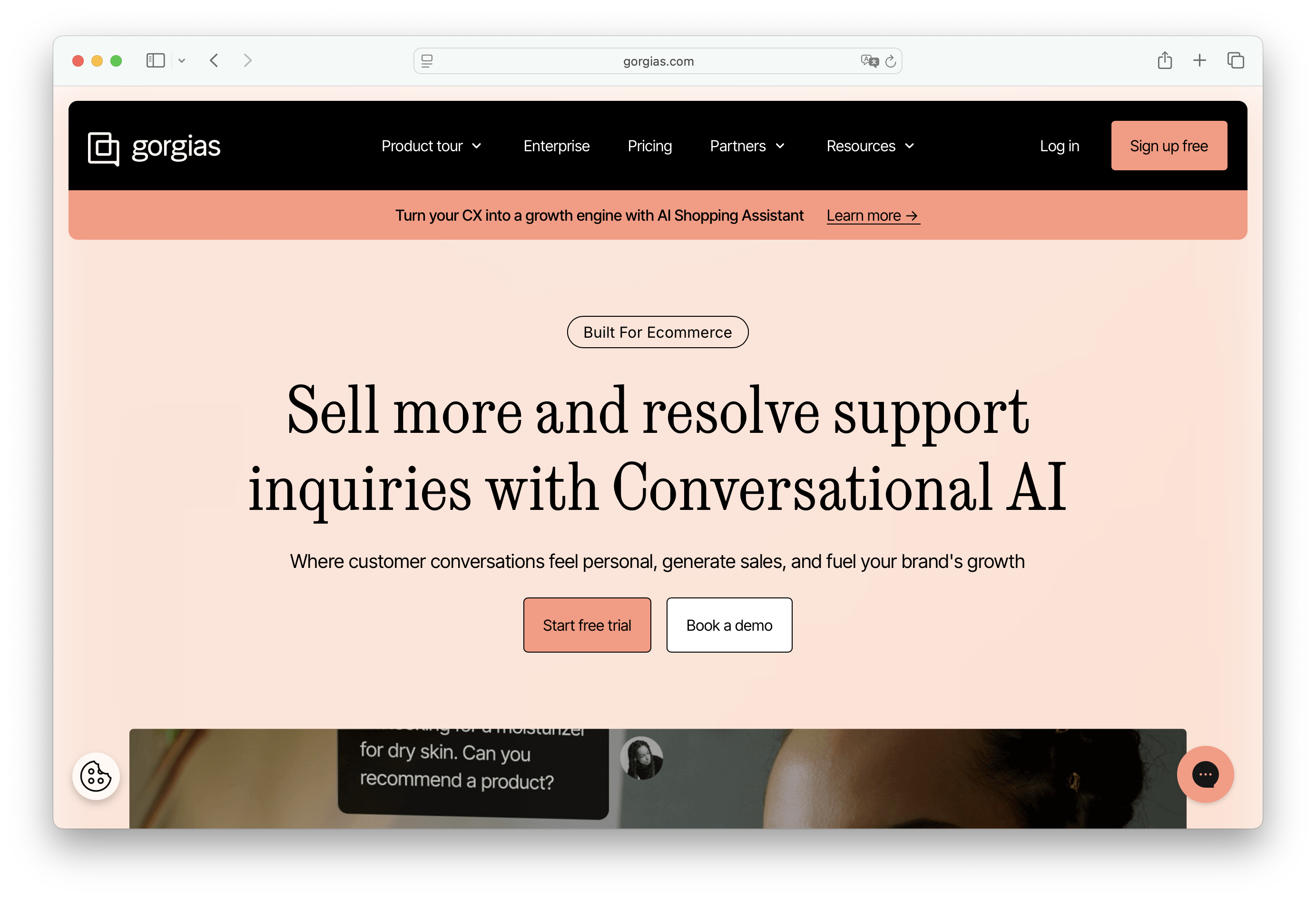 Gorgias multichannel helpdesk with AI Assist for Shopify