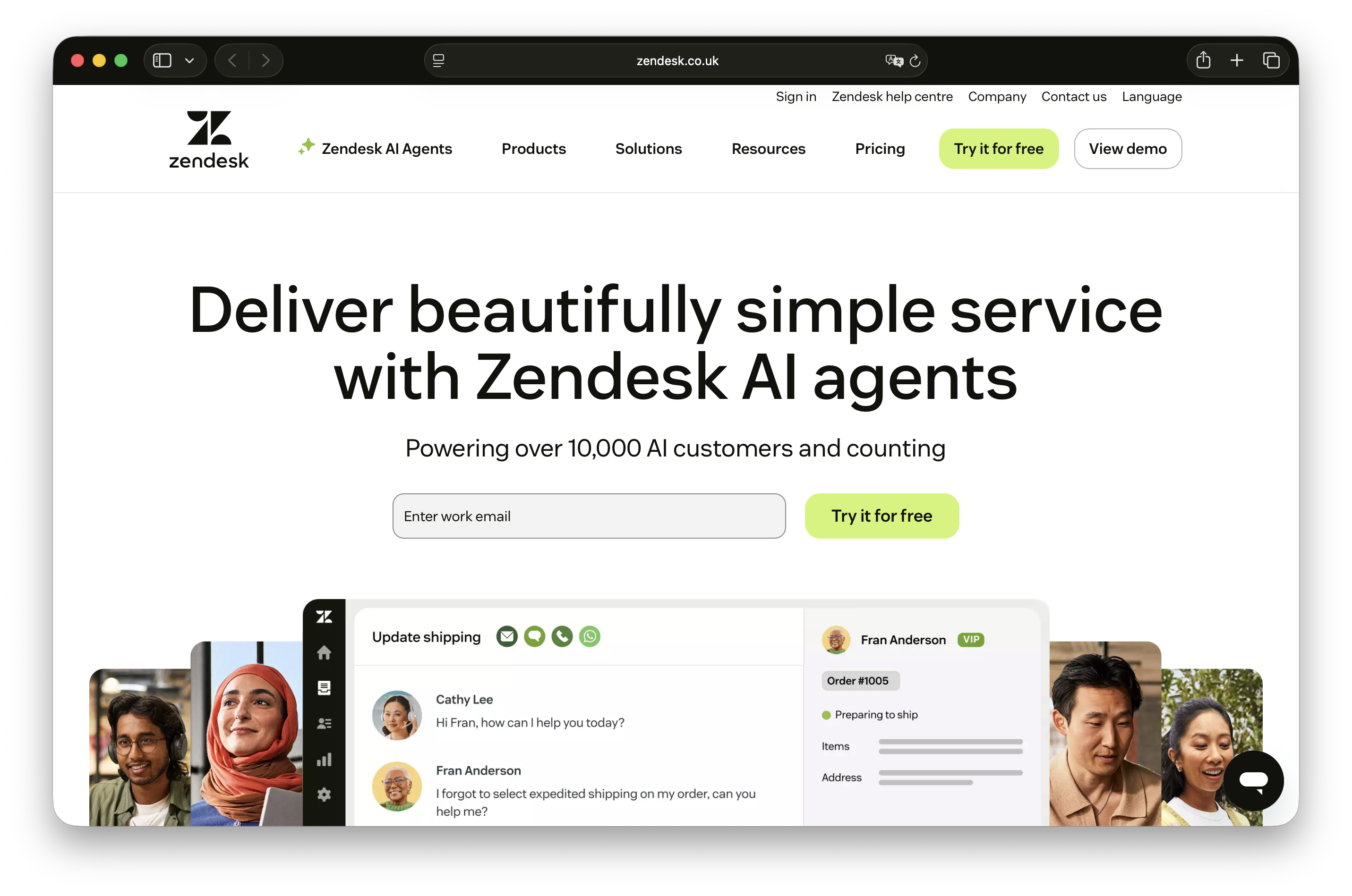 Zendesk AI interface for ticket assistance