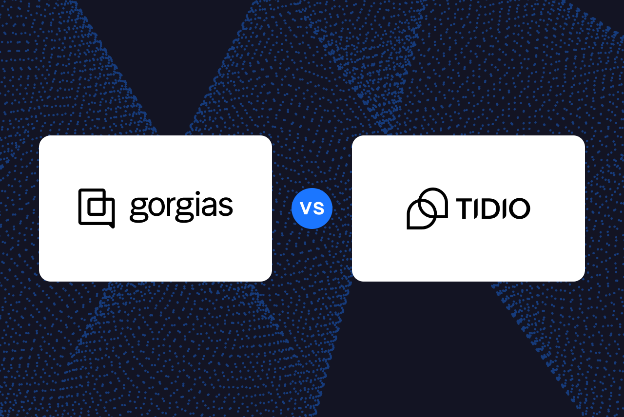 Side-by-side comparison of Gorgias and Tidio for eCommerce customer service