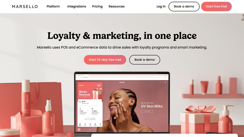 Marsello homepage