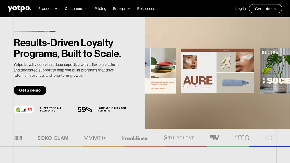 Yotpo Loyalty homepage