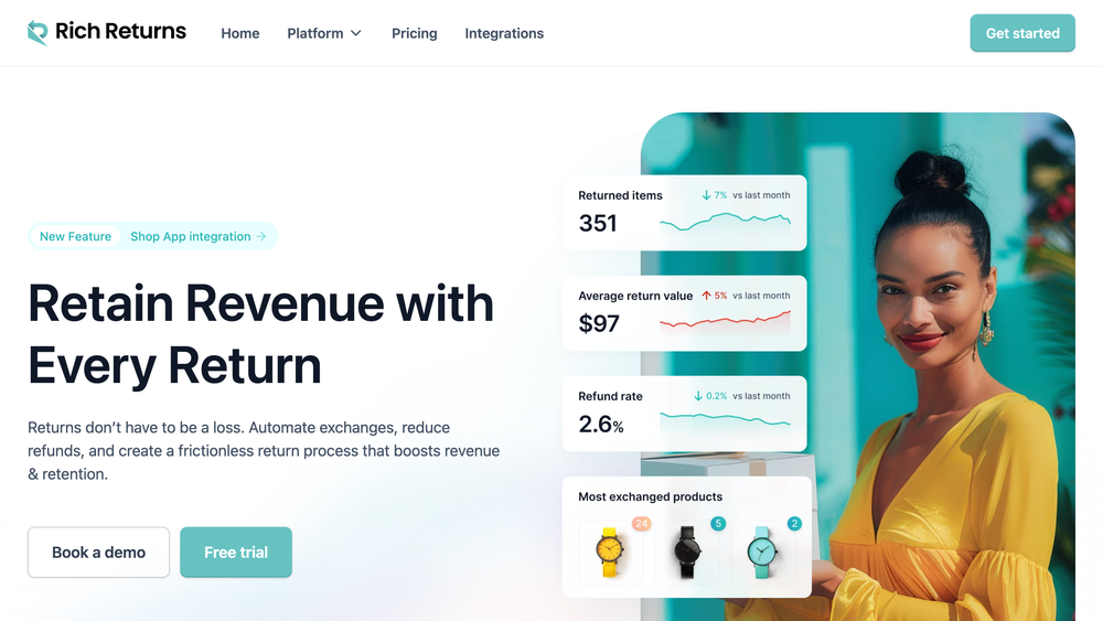 Rich Returns homepage
